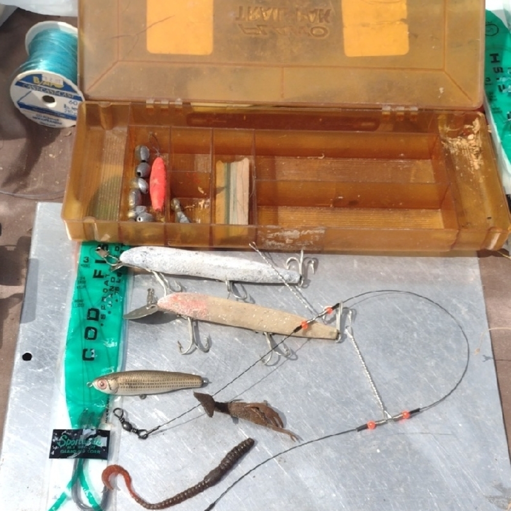Fishing Tackle Box With Lures